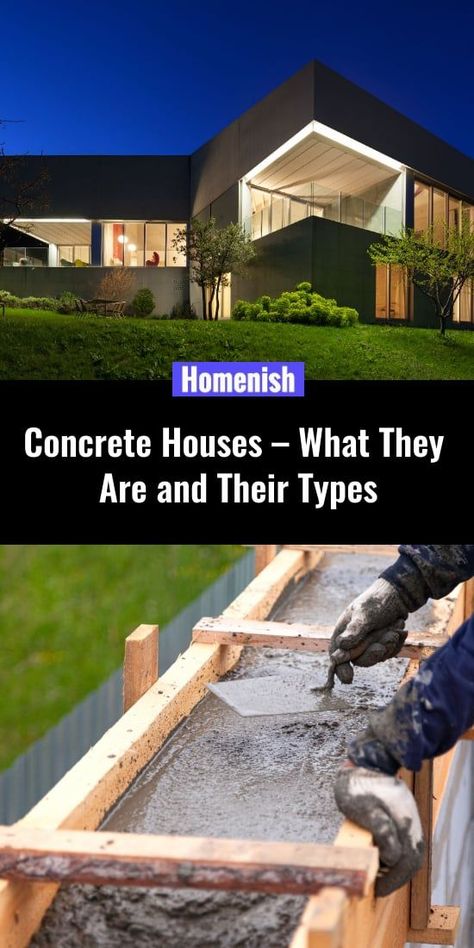 Poured Concrete House, Precast Concrete House Design, Precast Concrete House, Concrete Houses Architecture, Concrete Homes, Cement House, Types Of Concrete, Concrete Houses, Construction Firm