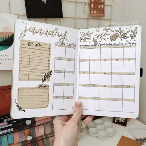 May Bullet Journal Set-Up | Camping Bullet Journal Theme - Rae's Daily Page Bujo Monthly Page Ideas, Dot Journal Monthly Layout, Bujo To Do List, Bujo Calendar, Journal Theme Ideas, May Journal, Bullet Journal Monthly, Journal Set Up, Bullet Journal Ideas Yearly Layout