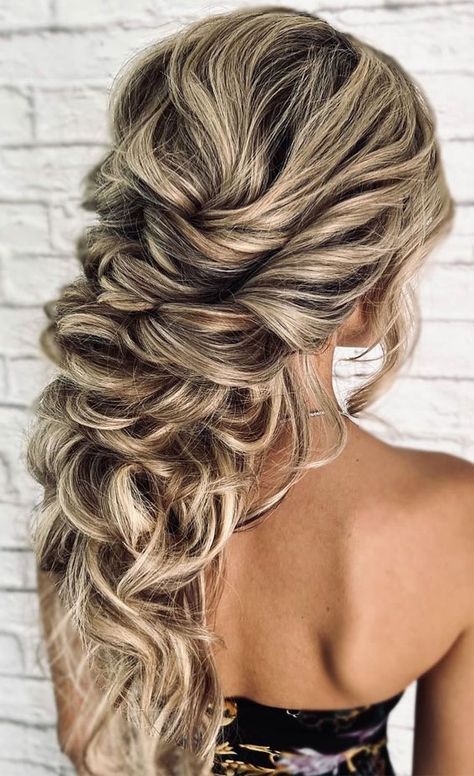 glamorous braids, wedding hairstyle, bridal braids, dutch braid updo, fishtail braid crown, boho braids, braided updo brides, wedding hairstyle braids Updo Fishtail Braid, Fishtail Wedding Hair, Braid Hacks, Ideas For Fine Hair, Mermaid Hairstyle, Side Braid With Curls, Boho Bridesmaid Hair, Waterfall Braid Hairstyle, Hair Colour Ideas