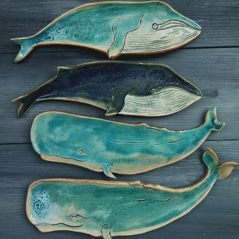 Strand Decor, Diy Keramik, Whale Art Print, Whale Decor, Animal Wall Art Nursery, Cerámica Ideas, Whale Art, Keramik Design, Pottery Classes