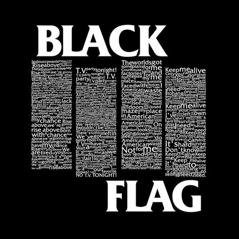 Punk Rock Typography by Tyce Jones, via Behance Rock Typography, Black Flag Poster, Black Flag Logo, Flag Typography, Album Receipts, Black Flag Band, Circle Jerks, The Distillers, Typographic Logo Design