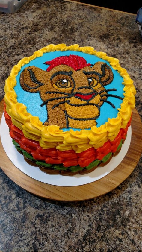 Lion Guard Cupcakes, Lion Guard Birthday Party Ideas, Lion Guard Cake, Lion Guard Birthday Party, Lion Guard Party, Lion Guard Birthday, Lion King Birthday Party, Cake Design Tutorial, King Cakes