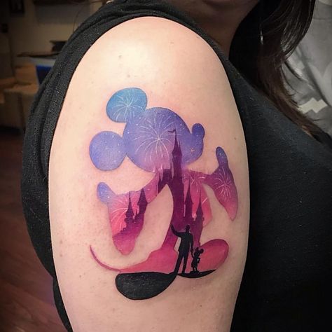 Image may contain: one or more people and closeup Disney Tattoos Mickey, Mickey And Minnie Tattoos, Minnie Tattoo, Disney Inspired Tattoos, Symbol For Family Tattoo, Mickey Tattoo, Mickey Mouse Tattoo, Disney Sleeve Tattoos, Baby Name Tattoos