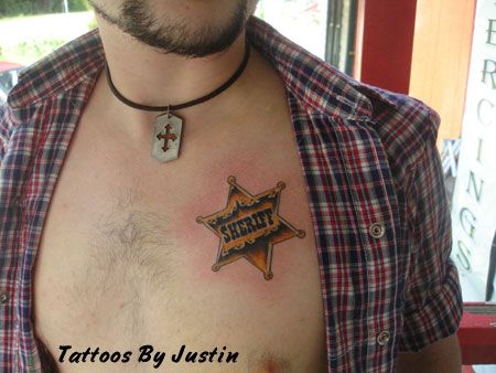 Sheriff Tattoo, Badge Tattoo, Forearm Tattoo Men, Street Glide, Forearm Tattoo, Mississippi, Tattoos For Guys, Deviantart, Tattoos