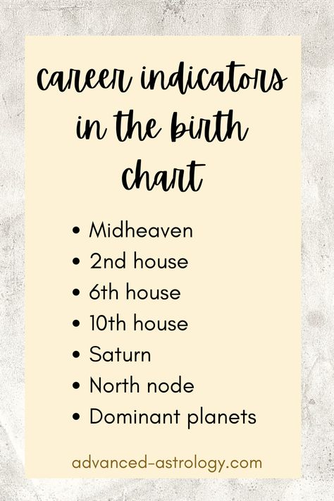 What career should I have based on my astrological chart? Career in astrology can be seen through quite a few houses and placements. In this article, you can learn about the most important career indicators in the birth chart. The most important houses to look to are the second, the sixth, and the tenth. Besides... Natal Chart Astrology, Astrology Signs Dates, Career Astrology, Astrology Houses, Astrology Meaning, Moon Reading, Career Coaching, Astrology Compatibility, Birth Chart Astrology