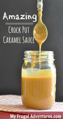 Amazing Crock Pot Caramel Sauce.  So easy and so delicious!  This is a perfect holiday gift idea! Crockpot Caramel Sauce For Apples, Crock Pot Caramel, Crockpot Caramel, Caramel Cups, Cruzan Rum, Homemade Sweetened Condensed Milk, Rum Cakes, Easy Caramel, Caramel Buttercream