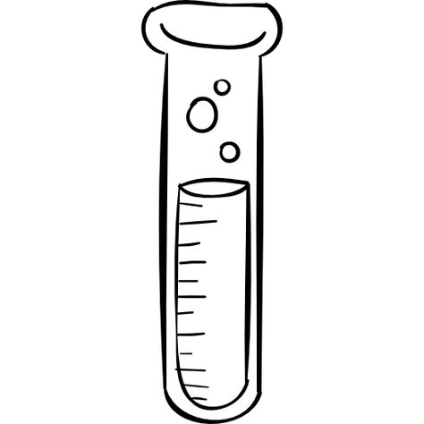 Test Tube Drawing, Beaker Drawing, Tube Drawing, Science Drawing, Planner Icons, Chemistry Labs, Bullet Planner, School Organization Notes, Test Tubes