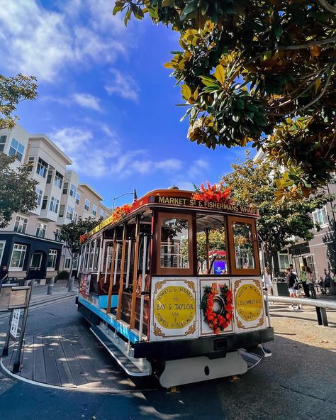 At Powell & Mason Cable Car Turnaround — It's time to celebrate 150 years of cable car innovation in San Francisco! Not only can you get to the Wharf from the Mason and Hyde Street lines, but starting July 1st, you can explore more of the City and "hop on and hop off" the California cable car line for just $5. 🚃 Capture stunning views of the Golden Gate Bridge, stroll along the bustling Embarcadero, and feel the city's vibrant energy. This special fare is your ticket to an unforgettable adventu Birthday Road Trip, Apostle Islands National Lakeshore, Apostle Islands, The Golden Gate Bridge, July 1st, Cable Car, Vibrant Energy, Time To Celebrate, Golden Gate Bridge