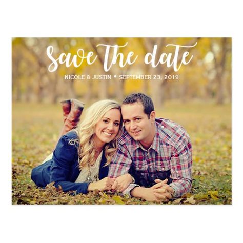 Rustic Photo Wedding Save the Date Card Wedding Photography Checklist, Fall Engagement Pictures, Engagement Photos Country, Wedding Postcard, Engagement Pictures Poses, Country Engagement, Wedding Photography Styles, Professional Wedding Photography, Photographs Ideas