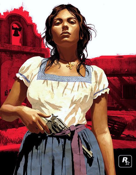 Macbain, Anthony - Luisa Fortuna (Game- 'Red Dead Redemption') -2b The Mars Volta, Mexican Culture Art, Cowboy Aesthetic, Red Dead Redemption Ii, Red Redemption 2, West Art, Cowboy Art, Rockstar Games, Red Dead