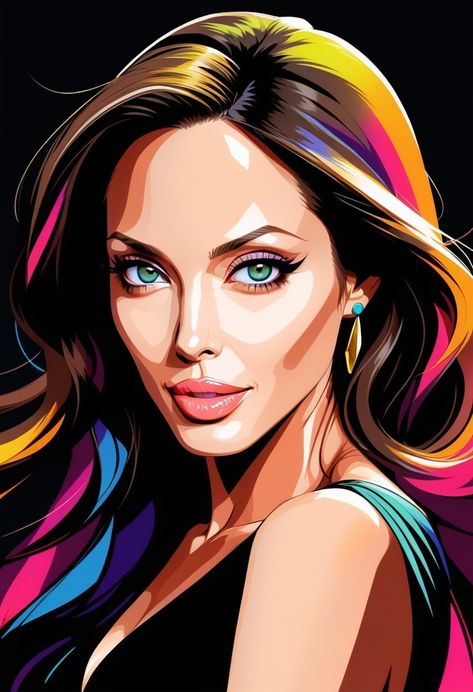 Face Oil Painting, Wpap Pop Art, Film Posters Art, Abstract Girl, Pop Art Drawing, Soyut Sanat Tabloları, Pop Art Style, Beauty Art Drawings, Acrylic Artwork