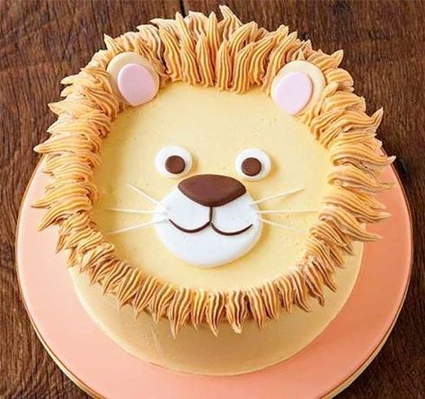 Cake Lion, Tårta Design, Lion Cake, Lion Birthday, How To Make Icing, Cake Kit, Torte Cake, Animal Cakes, A Birthday Cake