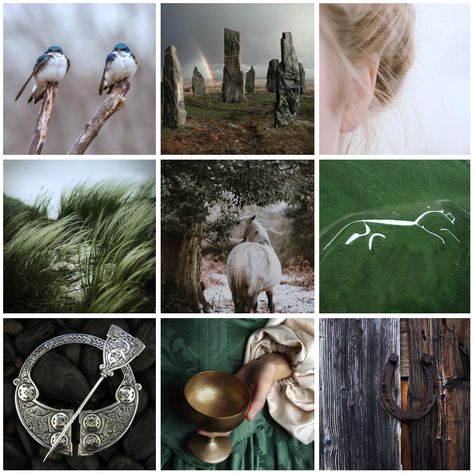 Rhiannon moodboard Mountain Cottagecore, Goddess Epona, Horse Goddess, Irish Aesthetic, Fantasy Aesthetics, Irish Goddess, Photoshop Presets Free, African Mythology, Goddess Aesthetic