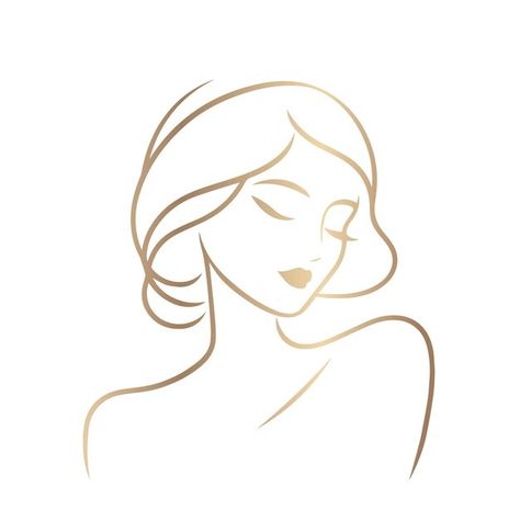 Woman Icon Logo, Skincare Logo Design Ideas, Girl Logo Design, Woman Face Logo, Glam Studio, Woman Vector, Skincare Logo, Batman Tattoo, S Logo Design