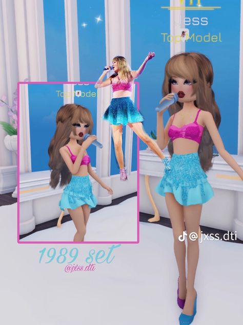 Dti Roblox Taylor Swift, Dress To Impress Non Vip Outfits, Best Friend Matching, Matching Costume, Fancy Dress Code, Pool Party Dresses, Taylor Swift Dress, Dti Hacks, Internet Famous