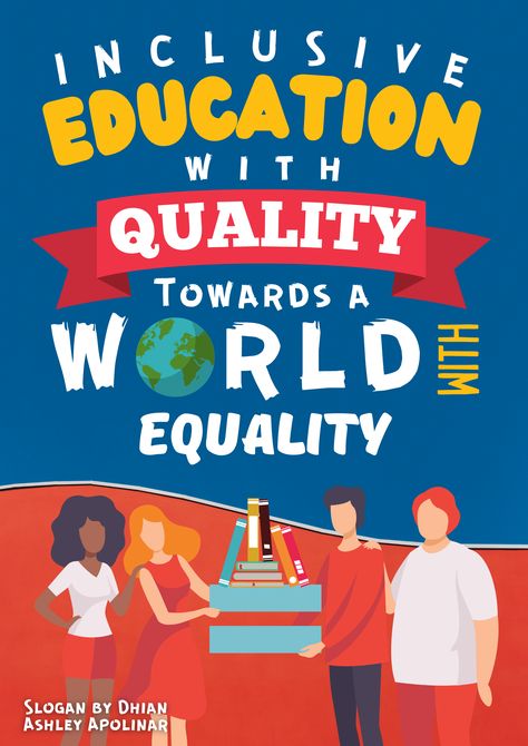 A poster about education equality Reduced Inequalities Poster, Poster Slogan About Education, Poster About Education, Gender Equality Quotes, Gender Equality Poster, Equality Quotes, Importance Of Education, Quality Education, Education For All