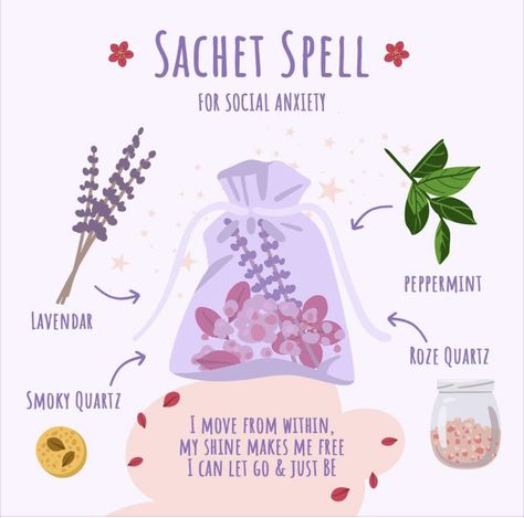 Charm Bags Witchcraft, Sachet Spell, Spell Bags, Moon Witchcraft, Wicca Recipes, Spell Bottles, Spells For Beginners, Jar Spells, Spell Jars