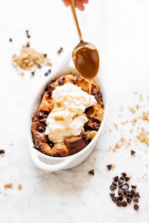 Bread Pudding With Chocolate Chips, Chocolate Chip Brioche Bread Pudding, Bread Pudding Rum Sauce, Bourbon Sauce For Bread Pudding, Breadpudding Bourbon Sauce, Bread Pudding With Whiskey Sauce, Chocolate Chip Bread Pudding, Brioche Loaf, Rum Sauce