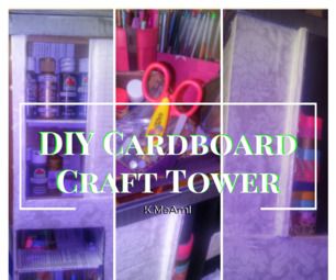 Craft Tower, Cardboard Box Storage, Cardboard Decor, Cardboard Box Diy, Best Craft Ideas, Cardboard Organizer, Cardboard Craft, Cardboard Storage, Cardboard Crafts Diy