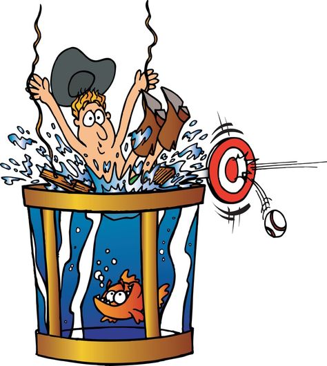 Dunk Tank, Angry People, Sports Office, Red Nose Day, Clip Art Free, Cartoon People, Raising Money, Girls Music, Comic Relief