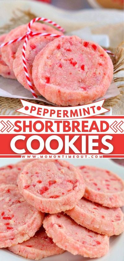 Peppermint Shortbread Cookies, Peppermint Shortbread, Oreo Dessert, Cookies Christmas, Xmas Cookies, Holiday Cookie, Christmas Cooking, Pretty Christmas, Holiday Cooking