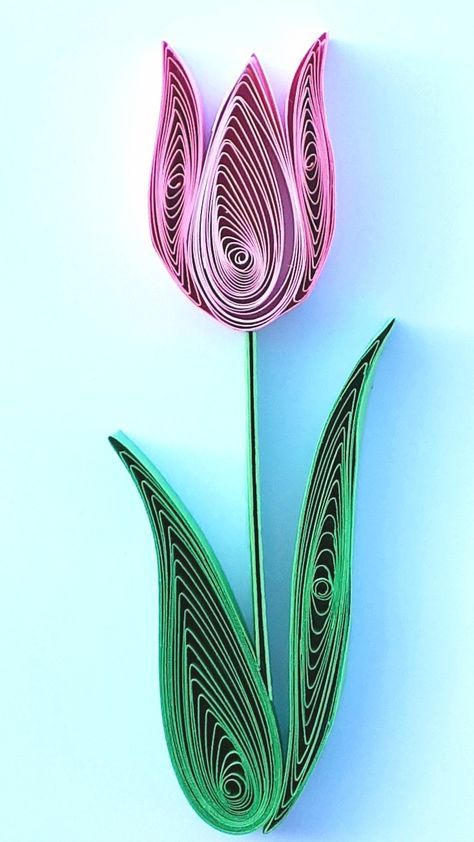 Quilling Patterns Tutorials, Quilling Flowers Tutorial, Flowers At Home, Diy Quilling Crafts, Quilling Flower Designs, Neli Quilling, Templates Simple, Arte Quilling, Quilled Flowers