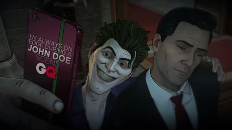 Telltale's Batman: The Enemy Within Episode 2 Trailer "The Pact" features the debut of some familiar Gotham faces including Harley Quinn and other villains. September 26 2017 at 03:00PM  https://www.youtube.com/user/ScottDogGaming Batman The Telltale Series, Telltale Batman, Batman Telltale, The Enemy Within, Joker Art, John Doe, Dc Comics Artwork, Batman Joker, Batman And Superman