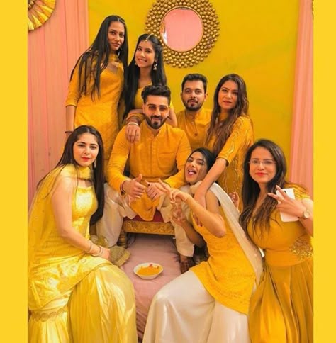 Brother Sister Haldi Photography, Brother Wedding Photoshoot, Haldi Photography Ideas Boys, Haldi Photoshoot Groom Poses, Haldi Rasam Photography, Haldi Poses For Groom With Sister, Haldi Boys Photoshoot, Dulha Haldi Pose, Haldi Photography Ideas For Groom