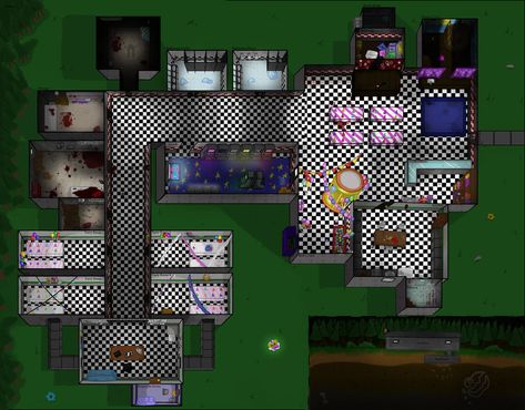 Fnaf Pizzeria Background, Fnaf Backgrounds, Fnaf Party, Fnaf Minecraft, Hall Wardrobe, Map Layout, Little Misfortune, Fnaf 2, Scott Cawthon