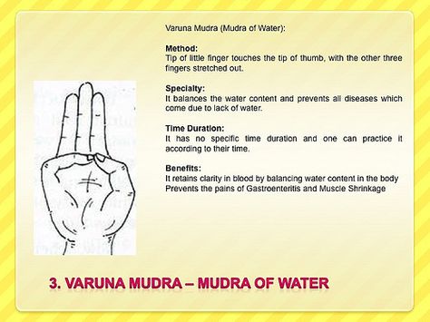 varuna mudra Hand Mudras, Spirit Finger, Benefits Of Drinking Water, Finger Exercises, Hand Gestures, Bikram Yoga, Acupressure Points, Healing Hands, Yoga Health