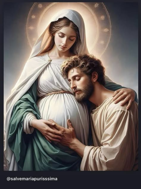 Joseph And Mary, Mother Mary Pictures, Virgin Mary Art, Mother Mary Images, Mary And Joseph, Catholic Pictures, Blessed Mary, Jesus Mary And Joseph, Religious Pictures