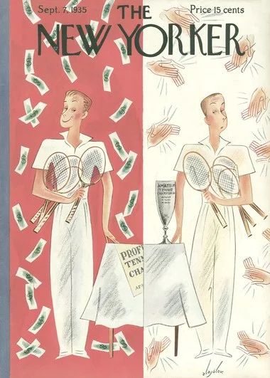 The New Yorker September 7, 1935 Issue | The New Yorker New Yorker September, Tennis Art, Tennis Champion, New Yorker Covers, Vintage Tennis, September 7, Ad Art, Vintage Magazines, Vintage Magazine