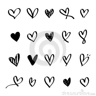 Different Heart Designs, Tiny Heart Drawing, Hearts On Hand Tattoo, Different Heart Tattoos, 4 Tiny Hearts Tattoo, Tiny Black Heart Tattoo, 3 Linked Hearts Tattoo, Cute Simple Heart Tattoos, Heart Micro Tattoo