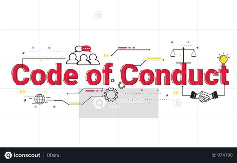 Code Of Conduct Illustration Code Of Conduct, Infographic Design, After Effects, Presentation, Free Download, Sketch, Gif, Coding, Illustrations