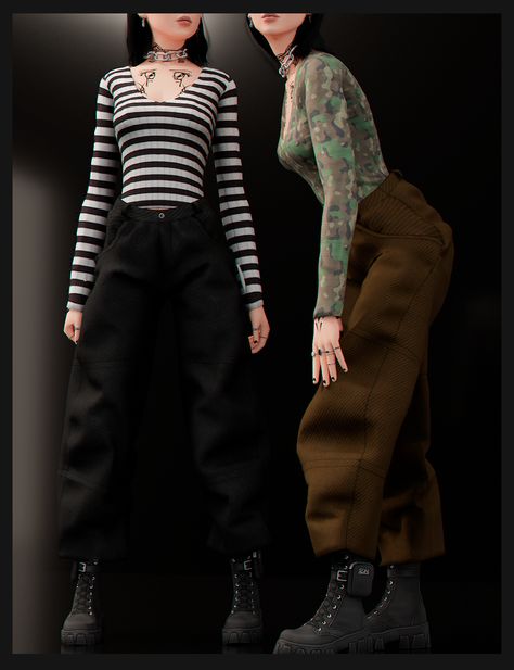 Ts4 Male Cc Pants, Sims 4 Camo Pants, Represent Clothing, Suspenders Pants, Ninja Pants, Cc Shopping, Alpha Cc, Sims Packs, Sims 4 Anime