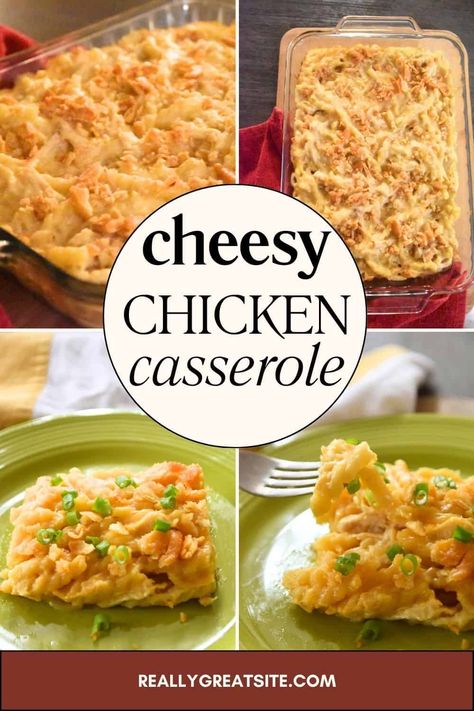 Chicken And Cheese Casserole, Cheesy Chicken Bake, Quick Supper Meals, Cheesy Chicken Noodle Casserole, Cheesey Chicken, Best Chicken Dishes, Cheesy Chicken Casserole, Cheesy Chicken Pasta, Quick Chicken Dinner