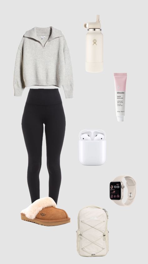 Fall + comfy outfit! 🍁 #outfitinspo #beauty Study Outfit Comfy, Fall Comfy Outfits, Study Outfit, Study Life, Comfy Outfit, Girl Fits, Date Outfits, Rich Girl, Your Aesthetic