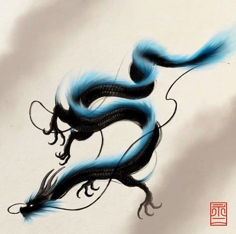 Tattoo Dragon Japan, Dragon Snake Tattoo, Dragon Koi Tattoo Design, Blue Dragon Tattoo, Dragon Tattoo Drawing, Red Dragon Tattoo, Small Dragon Tattoos, Dragon Tattoo Art, Dragon Artwork Fantasy