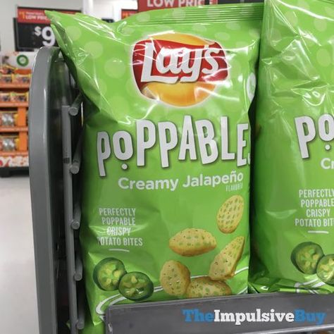 Lays Poppables, Food Varieties, Food Suggestions, Lays Chips, Lays Potato Chips, Creamy Jalapeno, Light Sauce, Potato Bites, Grocery Foods