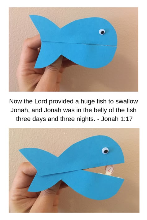 Jonah and the whale easy #biblecraft  for kids #sundayschool #messychurch #jonahandthewhale Jonas Bible Craft, Jonas And The Whale Craft, John And The Whale, Jonah And The Big Fish Craft Preschool, Jonah And The Fish Craft, Jonah And The Big Fish Craft, Jonah Bible Craft, Biblical Crafts For Kids, Jonah And The Whale Snack