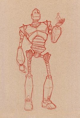 Iron Giant https://www.facebook.com/CharacterDesignReferences Giant Sketch, His Obsession, Iron Giant, The Iron Giant, Cult Movie, Arte Robot, Arte Sketchbook, Robot Art, Robots Concept