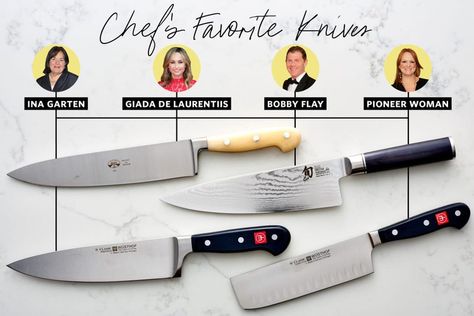 We Tested the Favorite Knives of Ina Garten, Giada De Laurentiis, Bobby Flay, and Ree Drummond. Here’s the One We Liked Best. Best Chefs Knife, Food Tool, How To Cook Corn, Best Kitchen Knives, Knife Skill, Gluten Free Egg Free, Bobby Flay, Giada De Laurentiis, Ree Drummond