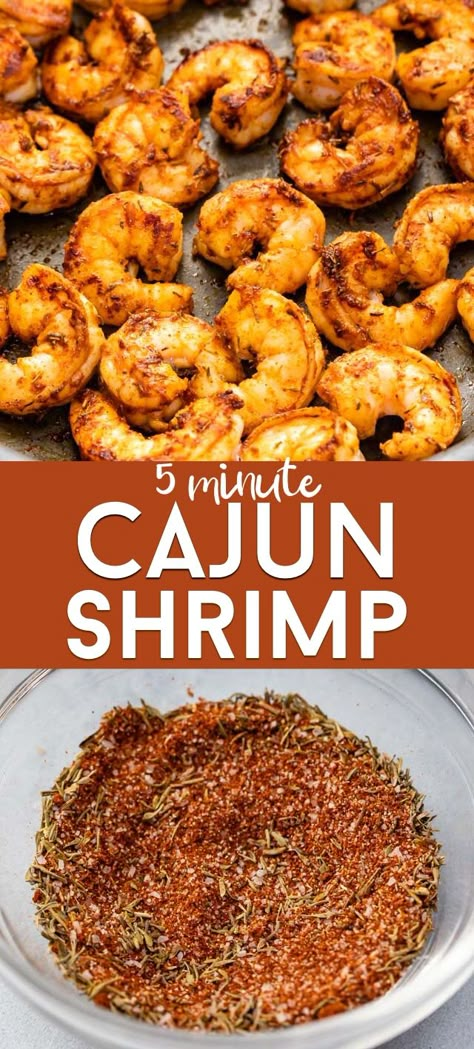 Easy Cajun Shrimp, Cajun Shrimp Recipe, Baked Shrimp Recipes, Cajun Shrimp Recipes, Easy Cajun, Homemade Cajun Seasoning, Shrimp Recipes Healthy, Shrimp Recipes For Dinner, Shrimp Seasoning