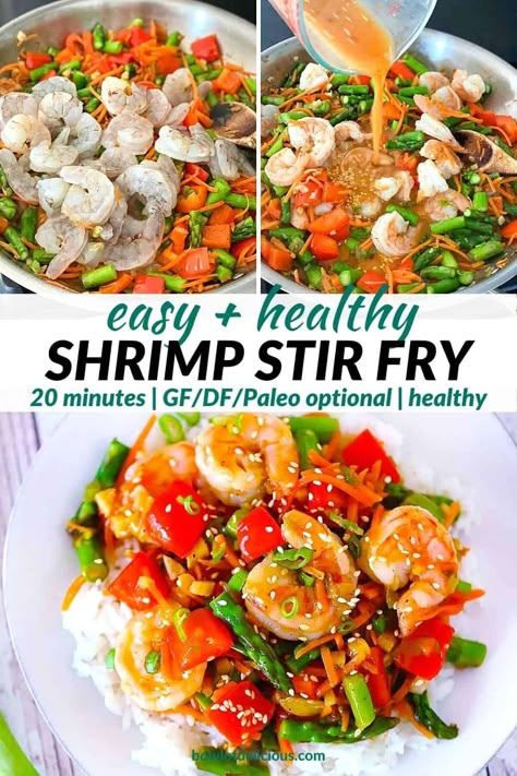 Shrimp Stir Fry Frozen Veggies, Stir Fry Recipes Shrimp Veggies, Gluten Free Shrimp Stir Fry, Low Cal Stir Fry Sauce, Shrimp Stirfry Sauces, Healthy Shrimp Stir Fry Clean Eating, Low Sodium Shrimp Stir Fry Recipes, Low Calorie Shrimp Bowl, Shrimp Stir Fry With Frozen Vegetables