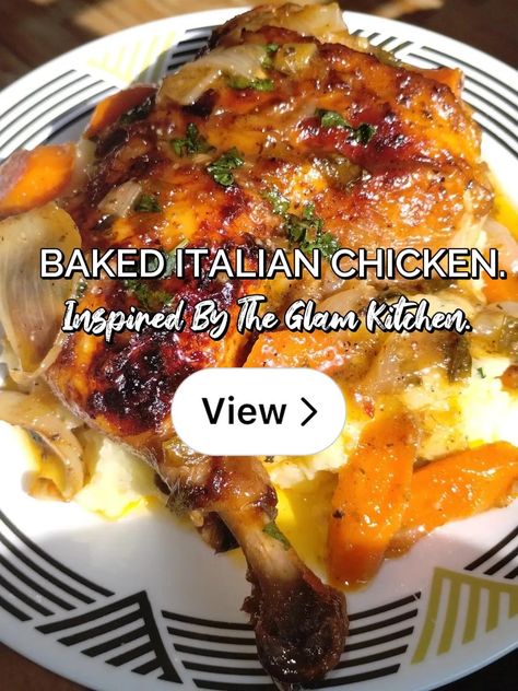 Italian Style Baked Chicken, Italian Chicken In Oven, Baked Italian Chicken, Italian Chicken Breast, Italian Baked Chicken, Roasted Chicken Legs, Leg Quarters, Chicken Leg Quarters, Italian Chicken Recipes