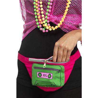 80s Bumbag front 1980s Fancy Dress, 1980s Costume, Style Année 80, Rainbow Costumes, 80s Fancy Dress, 80s Party Outfits, Disco Costume, Costume Bags, Neon Bag