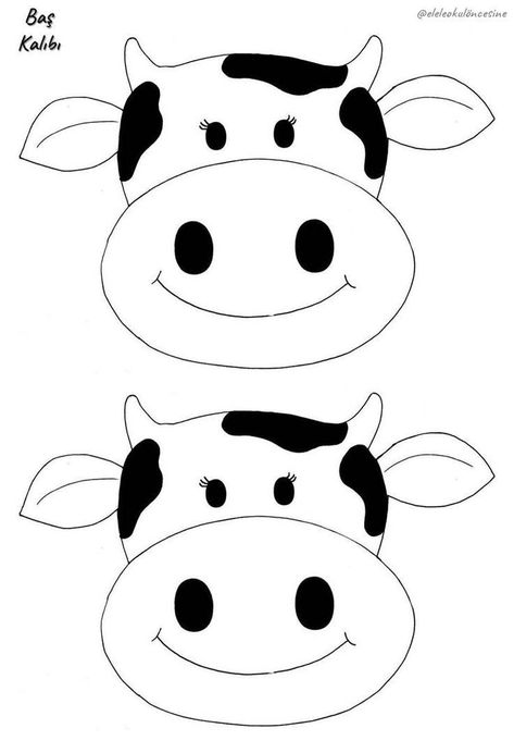 Cow Template Free Printable, Farm Classroom Theme, Farm Activities Preschool, Farm Theme Preschool, Cow Craft, Farm Animal Crafts, Farm Preschool, Farm Activities, Farm Crafts