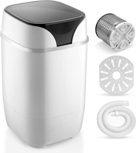 SereneLife PUCWM200 Portable Machine High-Quality Full-Automatic Compact Washer with Washing Programs Ideal for RV, Dorm, Apartment (White) Compact Washing Machine, Spin Dryers, Dorm Apartment, Automatic Washing Machine, Portable Washer, Mini Washing Machine, Portable Washing Machine, Washer Machine, Laundry Appliances