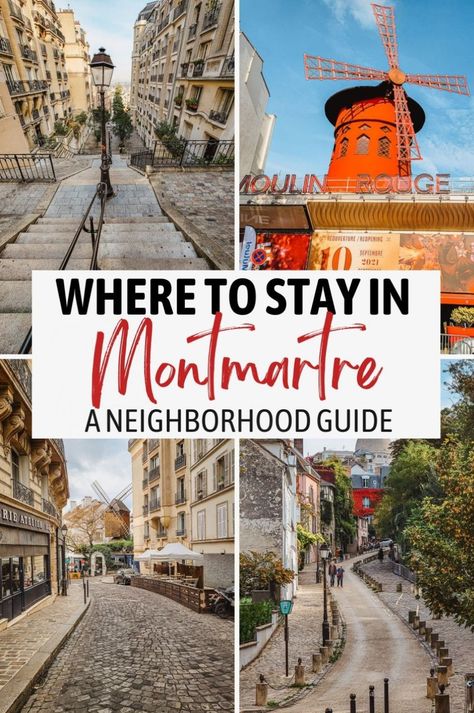 Planning your Paris itinerary? Find out where to stay in Montmartre with our detailed neighborhood guide. This Paris France gem offers some of the best Paris hotels, restaurants, and must-do attractions. Whether you're traveling to France for the first time or a frequent visitor, our Paris travel tips will help you make the most of your visit to Montmartre, one of the best places to go in France. Traveling To France, Best Paris Hotels, Nature Destinations, Travel Paris, Paris Itinerary, Paris Travel Tips, Paris France Travel, France Travel Guide, Paris Travel Guide