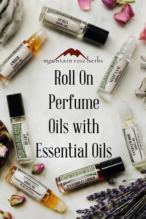 Essential Oil Perfumes Recipes, Homemade Perfume, Myrrh Essential Oil, Diluting Essential Oils, Botanical Perfume, Mountain Rose Herbs, Perfume Recipes, Sandalwood Essential Oil, Diy Perfume